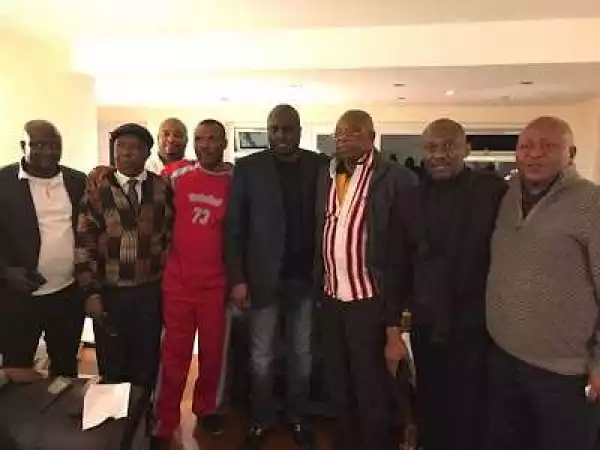 James Ibori Looking Dapper As He Receives Delta State Delegates In London. PICS